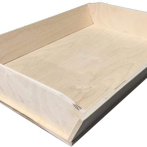 Cassetta contenitore lievitazione impasto pizza napoletana contenitore in  legno multistrato madia con sponde asse legno 50x35x7 h